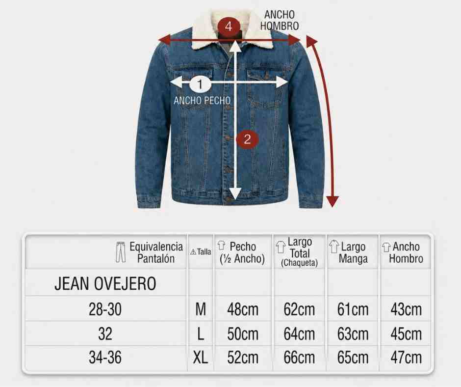 Chaqueta Denim Ovejera Montana