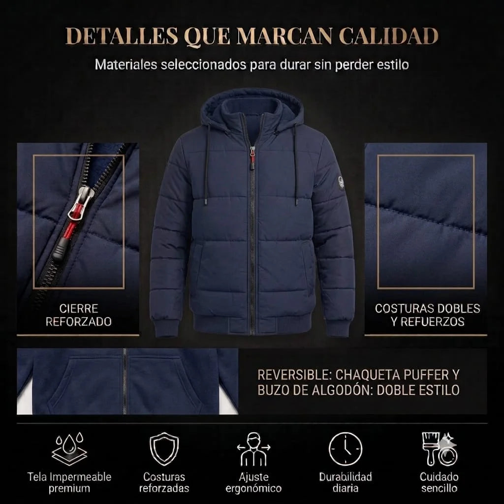 Chaqueta Doble Faz Maverick 2-en-1