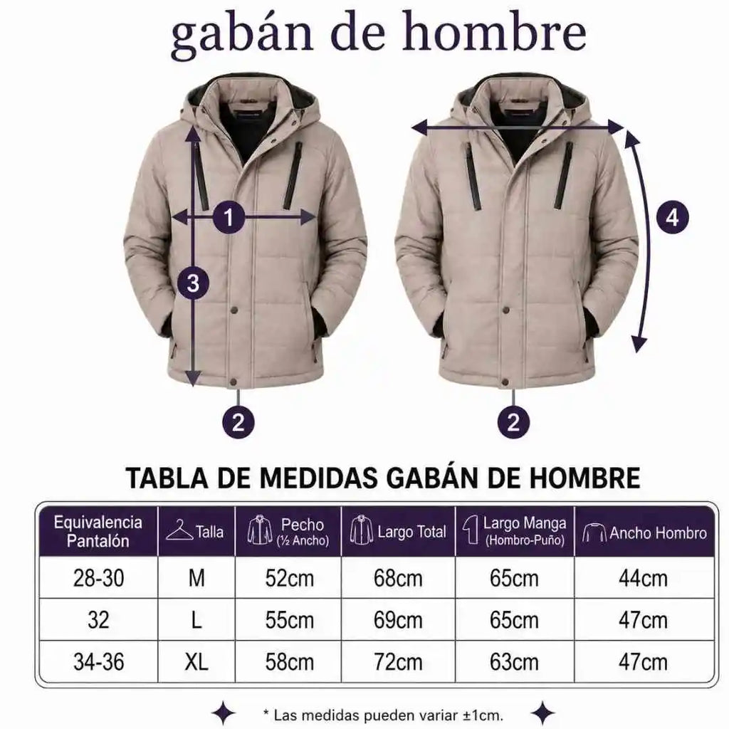 Gabán Urbano Premium Hombre