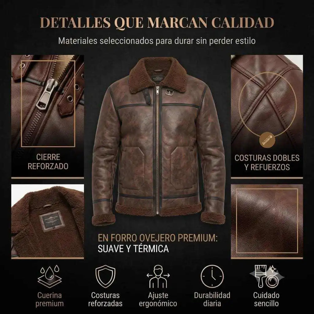 Chaqueta Cuerotex Aviator Black