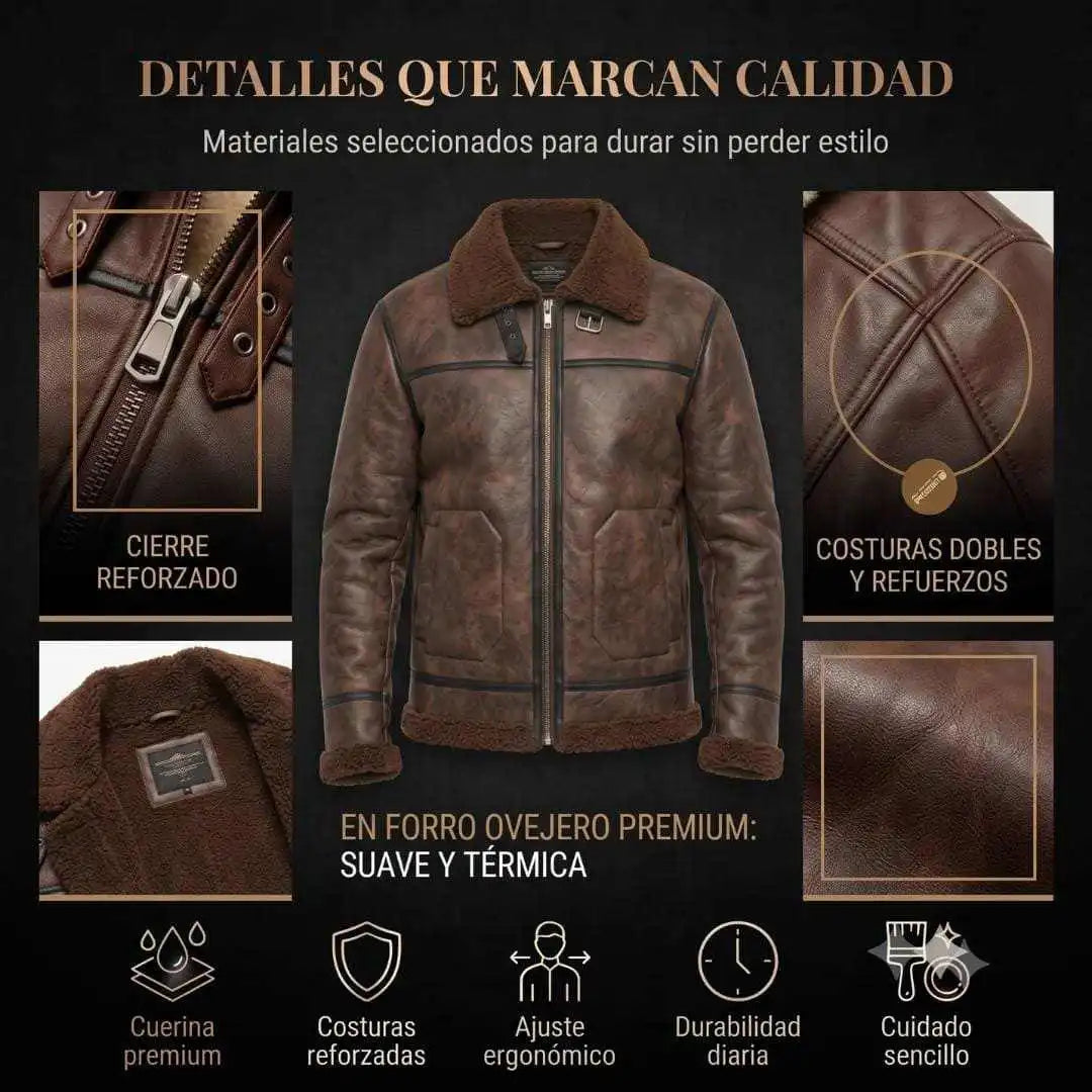 Chaqueta Cuerotex Aviator Black